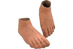 Adult Jumbo Big Feet Slippers - Funny Giant Bare Feet Shoes