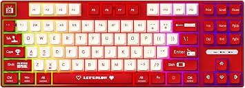 Coverzone AJAZZ AK870 MC Kablolu Mekanik Oyun Klavyesi Kırmızı Klavye Brown Switch