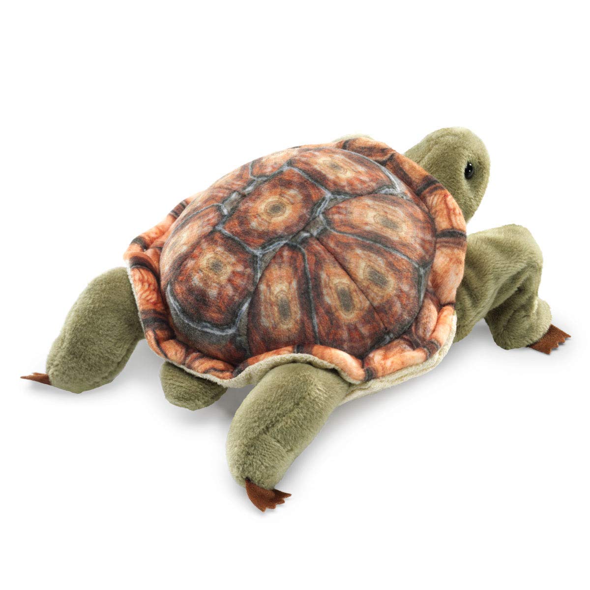 Folkmanis Mini Tortoise Finger Puppet, Multicolor - Image 2