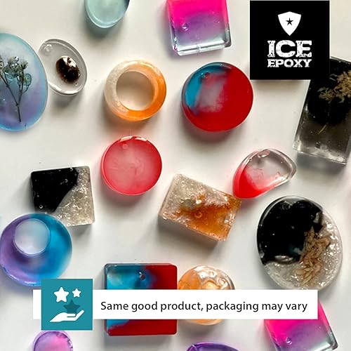 Miniatura 2 de IceThin - Resina epoxi transparente 11, brillo de alto brillo, el mejor kit de resina para artistas, ideal para fundición y moldeo transparente,