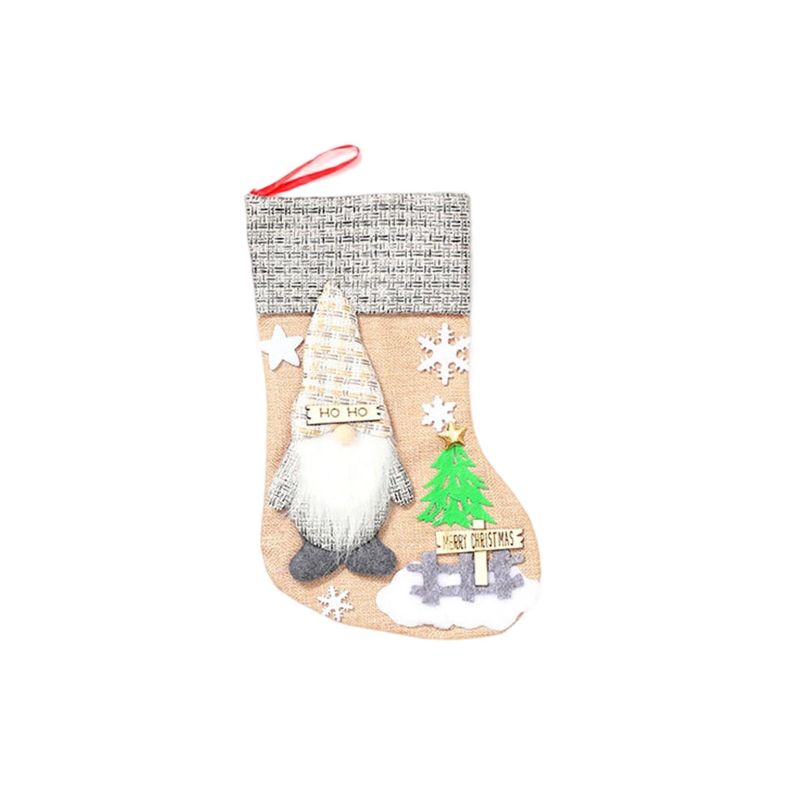 Xjdzineq Christmas Stockings Tree Ornament Lovely Hanging Socks for Holiday Party Home School Decoration Stockings