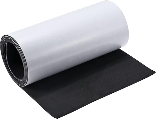 MECCANIXITY Hojas de espuma EVA negras autoadhesivas 6.56 x 11.8 pulgadas, 0.118in de grosor