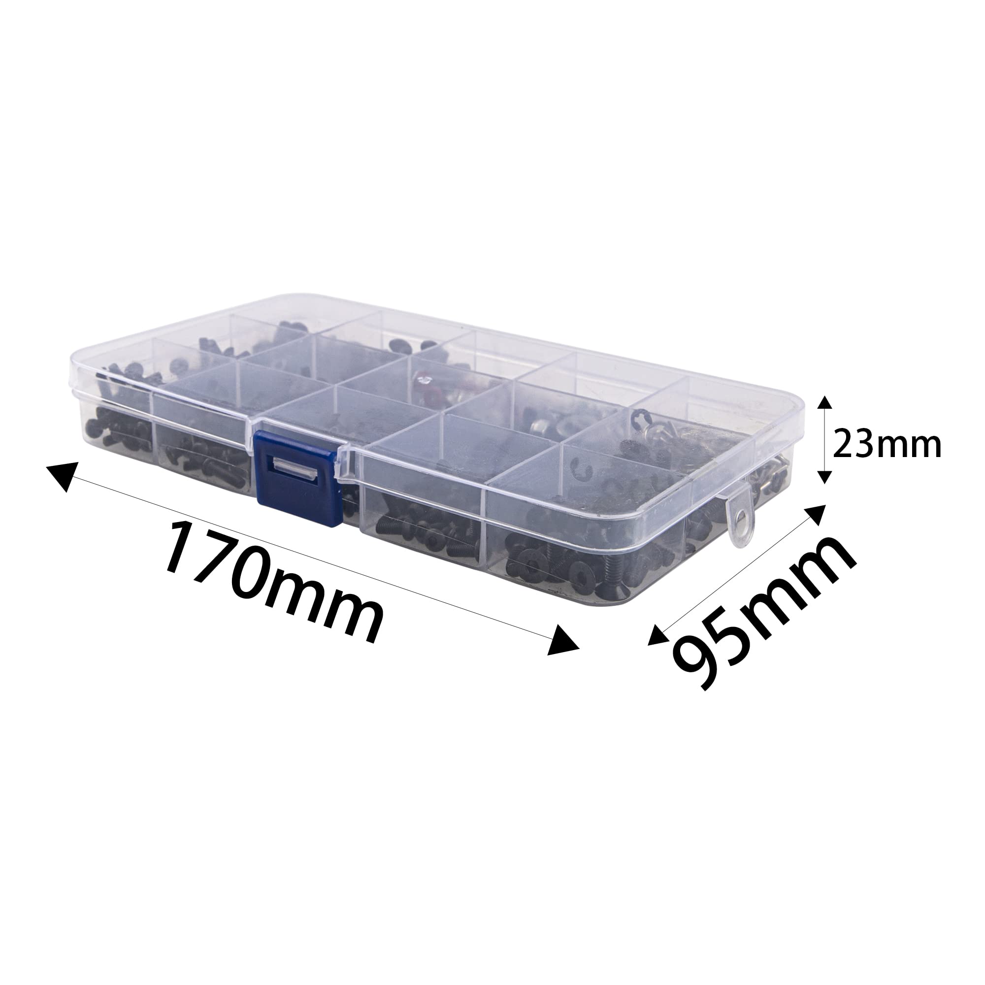 Vgoohobby 520Pcs RC Screw Kit – M3 M4 Bolts, Washers, Nuts, Body Clips For 1/8 1/10 RC Cars - View #5
