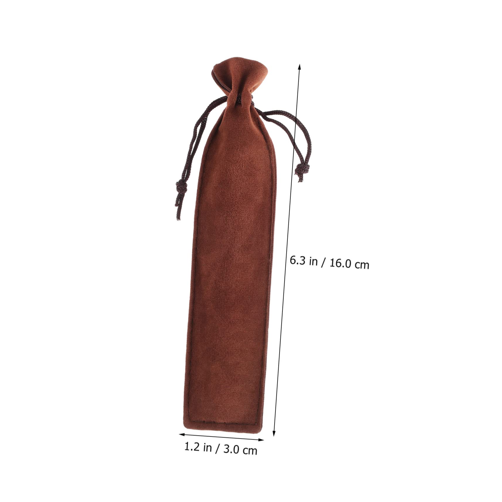 SEWACC 150piezas Bolsa De Bolígrafos De Cordón Unidades Negras Marrones Fundas para Lápices Almacenamiento De Material Escolar Organizador Práctico para Estudiantes y Profesores