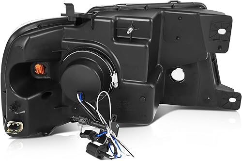 Miniatura 4 de SCITOO Faros delanteros para Ford para F-150 2004-2008, carcasa negra, reflector, lente transparente, lado del conductor y del pasajero