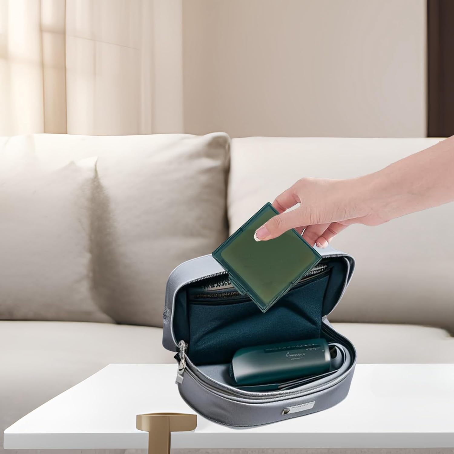 Bathroom Soap Dishes for Dr. Squatch Soap, Square Travel Soap Container with Lid, Portable Bar Soap Holder for Shower Soap Dish Box for Traveling Camping Outdoor Elimeta (2pack Blue) - Image 2