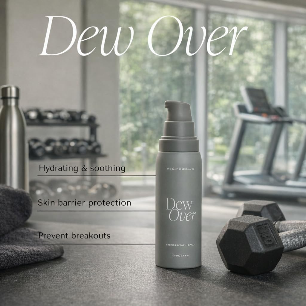 Post Gym Workout Face Spray Hypochlorous Acid Toner | Reduce Breakouts, Cleanser, Moisturizing Face Mist | Calm & Soothe Redness (The Daily Essential Co.)
