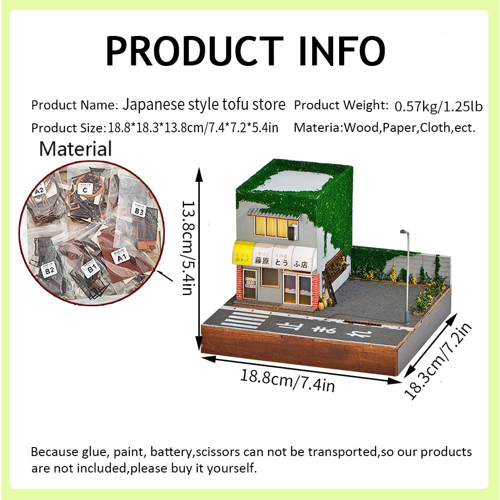 Erhumama Maison De Poupée Japonaise Miniature 3D En Bois Pour Cuisi Chambre A Coucher Maison De Poupee Avec Housse Anti P Amz