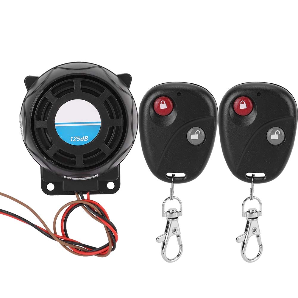 VOBOR Alarma para Moto, de Alarma para Moto Fácil de Instalar Consumo de Energía Ultra Bajo, 105-125 DB Control Remoto para Motocicleta Bocina de Alarma de Seguridad Antirrobo