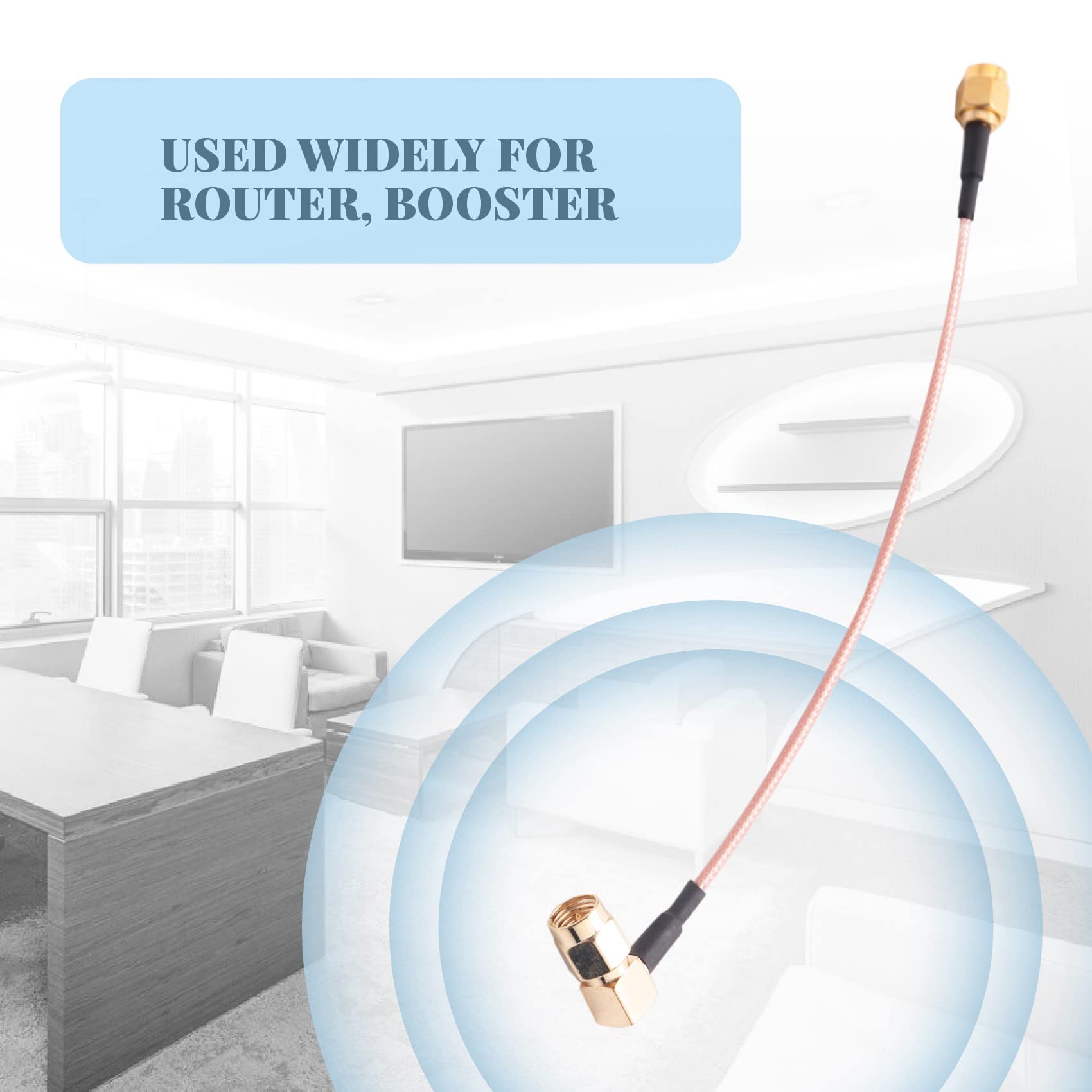 1x SMA SPINA MASCHIO A SMA Maschio RG316 Maglione A Spirale Cavo - Foto 6