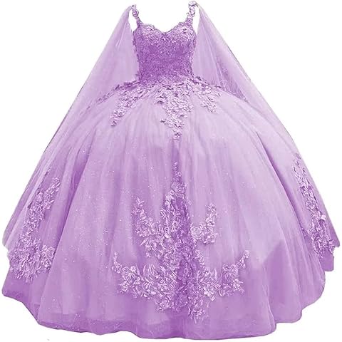 Fuomomo Lilac Quinceanera Ball Gown Cover