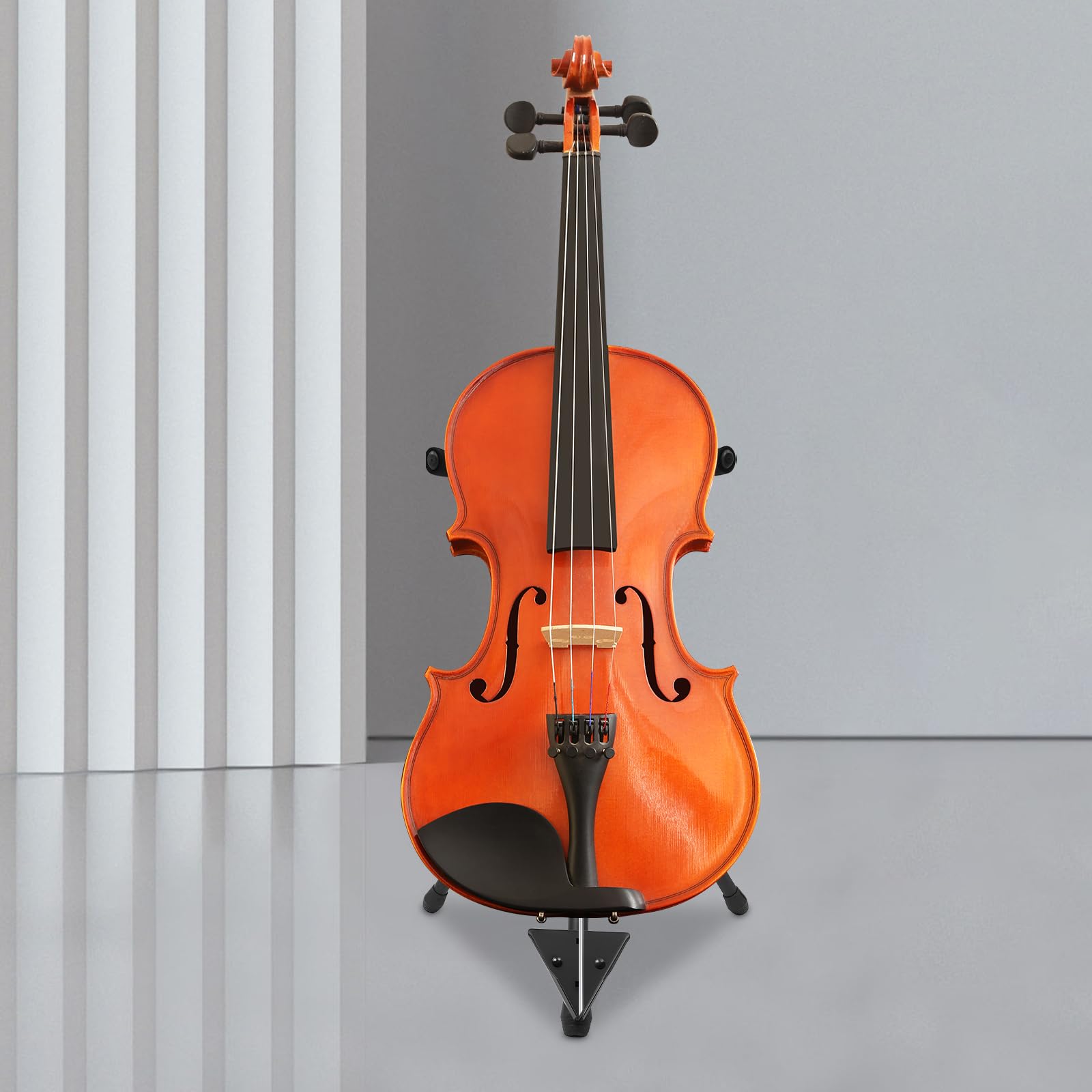 Supporto per cello, telaio ad A, supporto per chitarra in nero, supporto per strumenti a punta, supporto per chitarra regolabile in altezza 74-120 cm