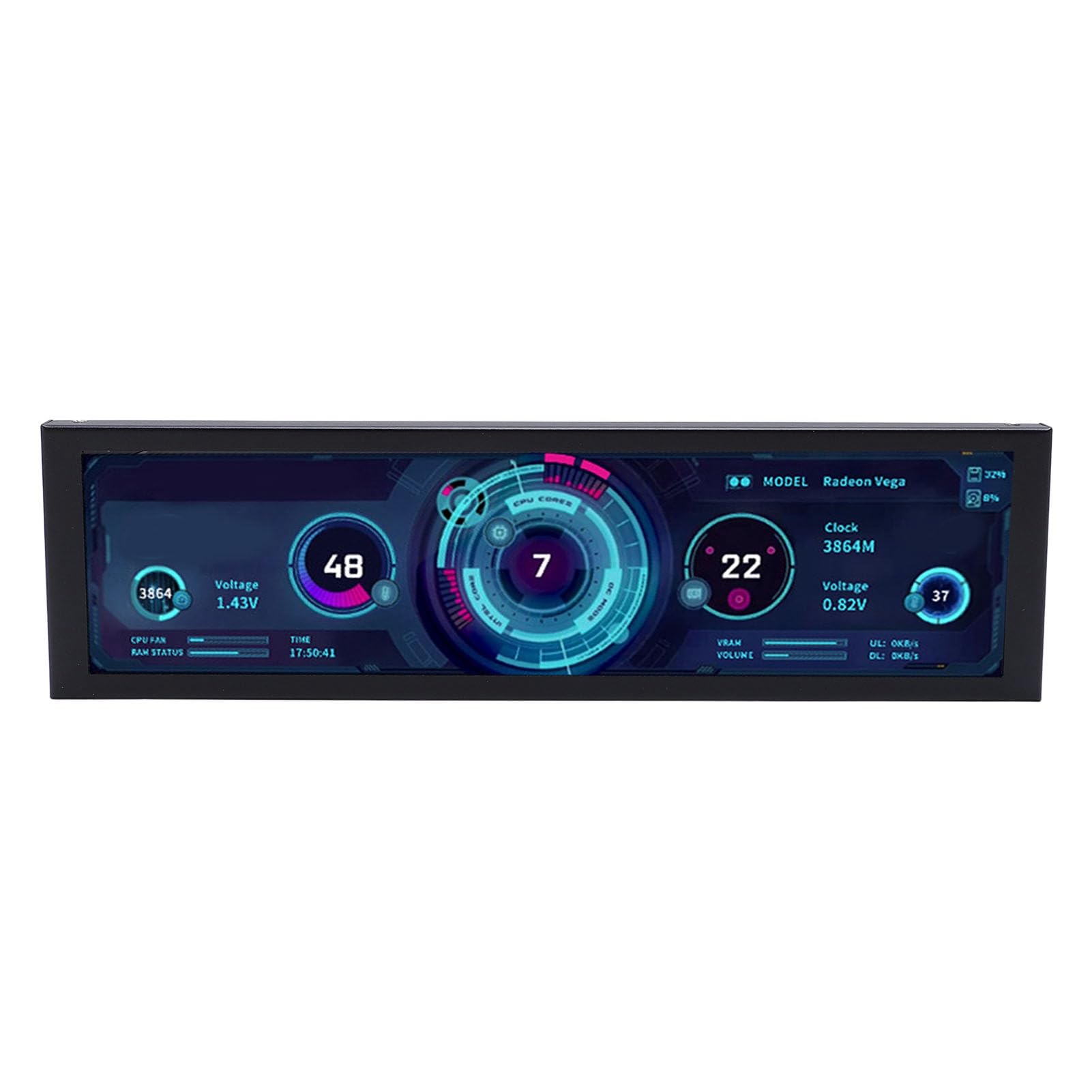 8.8 Cali Ekran IPS, 1920x480 PC Secondary Ekran z Interfejsem Typu C PH, Gniazdo Karty Pamięci, Obsługuje do 256g, Mały Przenośny Monitor