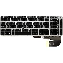 Backlit Keyboard with Pointing Stick,Latin Spanish teclado Replacement for HP EliteBook 755 G3 850 G3 850 G4 ZBook 15u Gen3 Gen4 with Pointing Stick,Silver Keyboard Trim