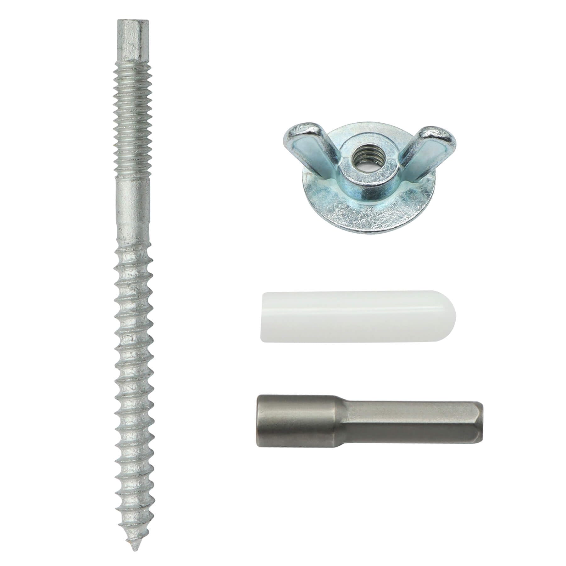 Aiwaiufu 25 Sets Hurricane Anchor Kits, for Fixing Shutter Panels, Storm Panels, Sliding Glass Doors, Plywood