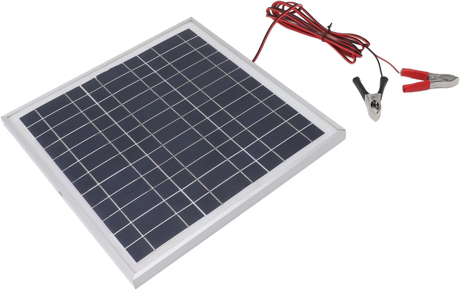 50W Portable Solar Panel high Efficiency Monocrystalline Silicon with Battery Clips for Outdoor Activities
