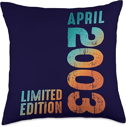 Miniatura 1 de Awesome Limited Edition April 2003 Retro 2003 Vintage 2003 Throw Pillow