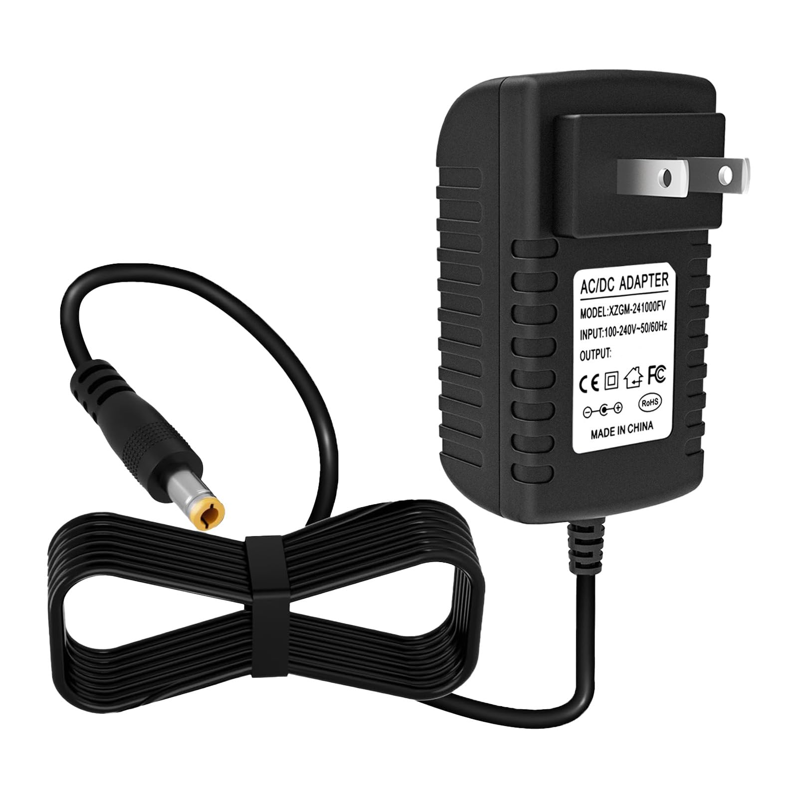 24V Power Cord for Hypervolt Massage Gun, for Hypervolt HPI5300000100 53000 001-00 Charger, Compatible with Hyperice 42000 038-00 Battery Adapter SK03T1-2400100Z Charging Cord