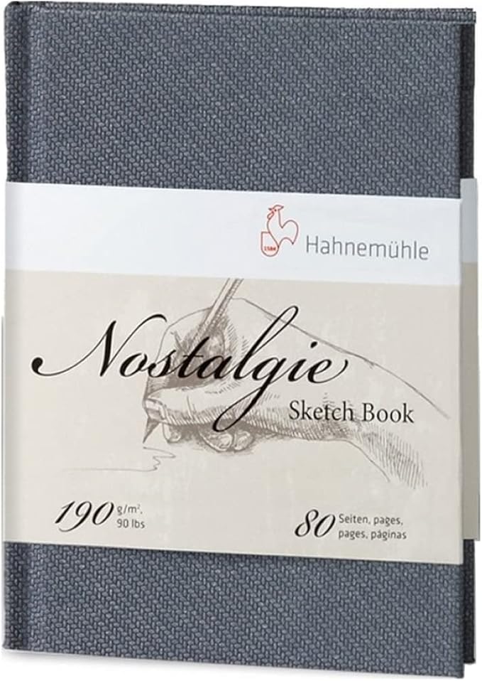 Hahnemuhle Nostalgie Sketch Book Portrait A5 (8.3x5.8 inches) 190gsm 40