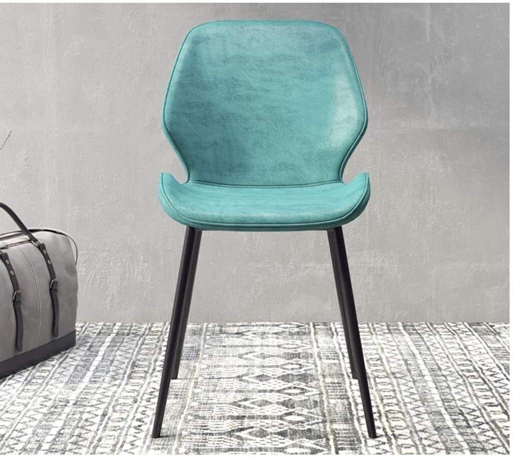 Set di 6 sedie da pranzo scandinave con schienale in poliuretano e gambe in metallo, per soggiorno, cucina, ufficio, salotto, caffetteria, eleganti e confortevoli