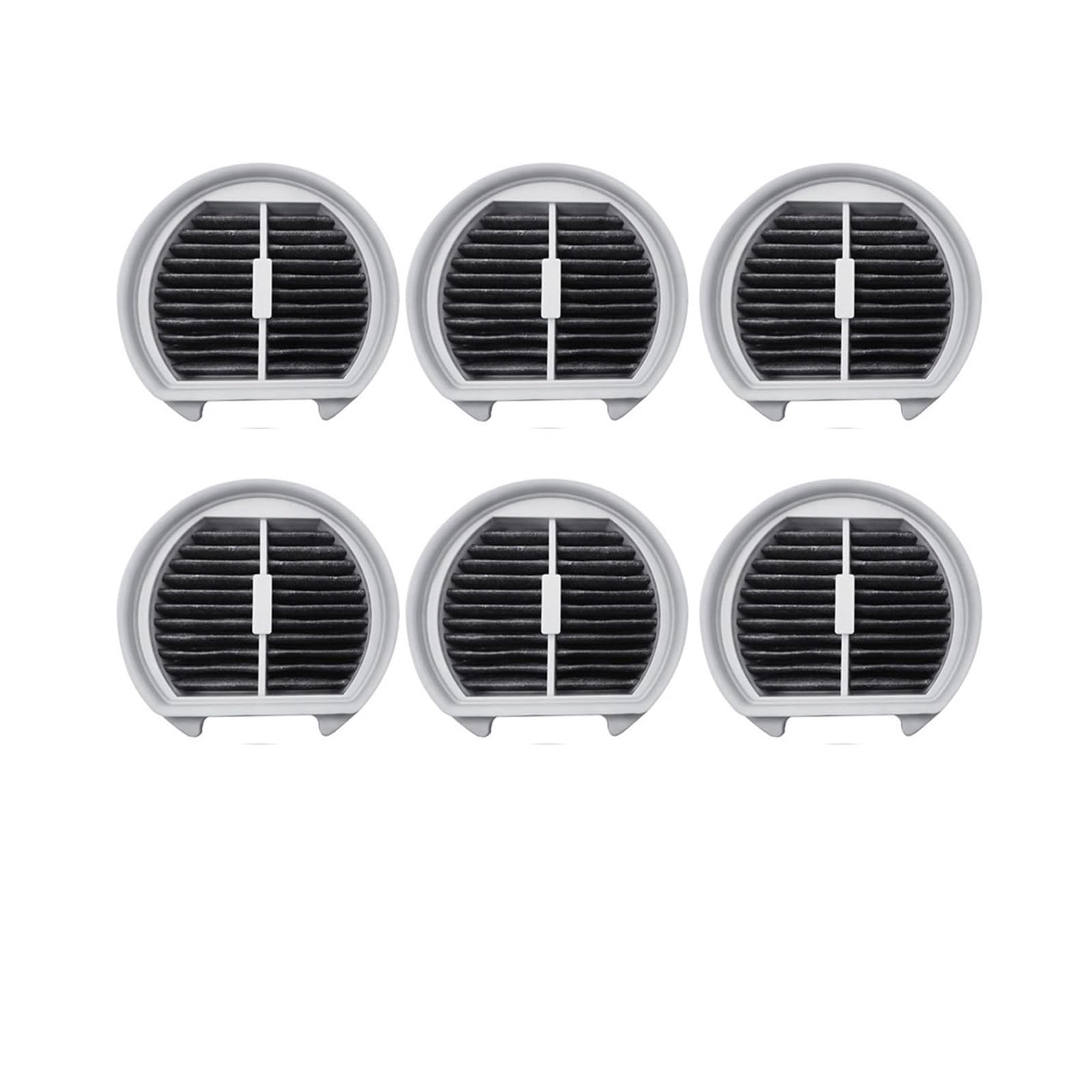 Wymienne zestawy filtrów Hepa kompatybilne z 17kPa Xiaomi Mijia bezprzewodowy odkurzacz Lite akcesoria zamienne MJWXCQ03DY (Color : 6 Pcs)