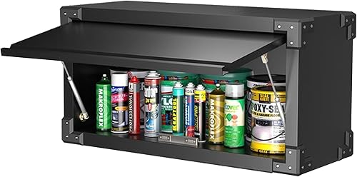 Aobabo Gabinete de almacenamiento de metal con cerradura de 2 puertas para garaje, con ruedas, pequeño gabinete de almacenamiento de herramientas