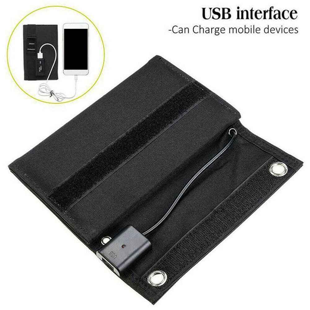 niuqi 70W Pliable USB Panneau Solaire Cellules Solaire Portable Pliable Étanche Panneau Solaire Chargeur pour Téléphone Portable Randonnée