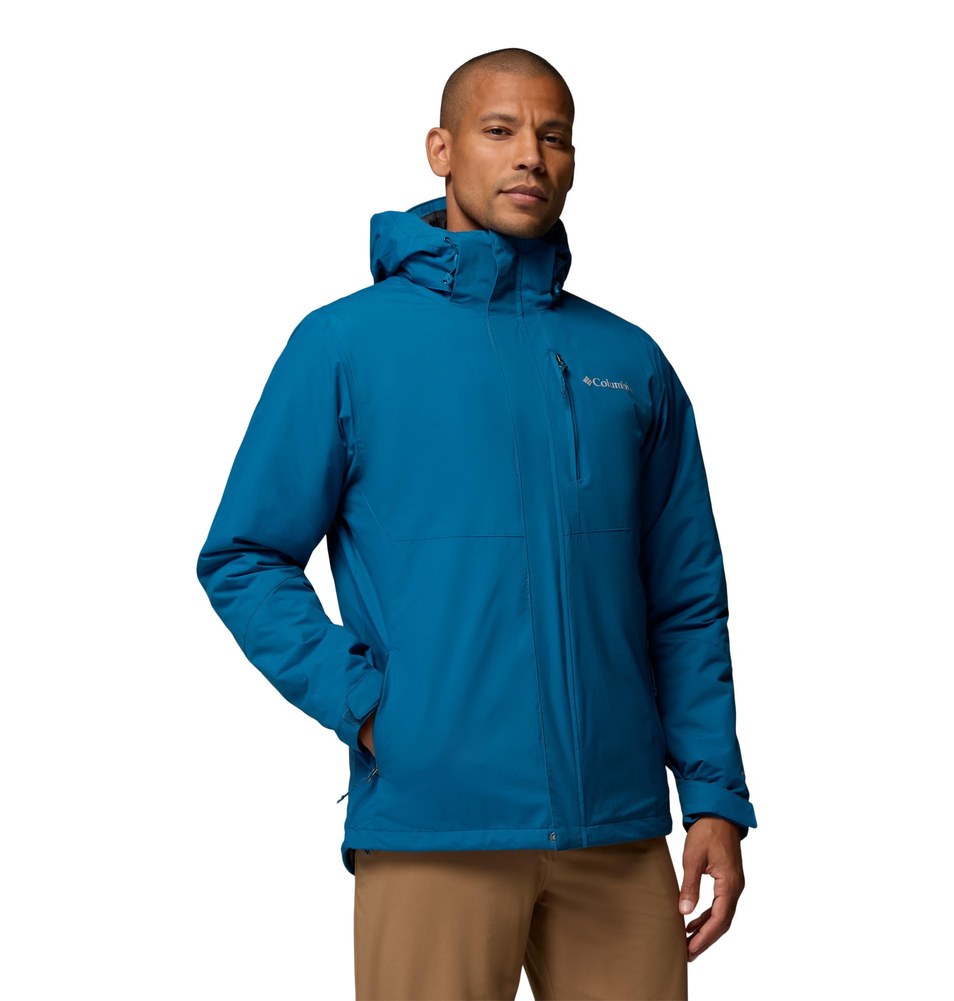 Columbia Herren Element Blocker 3 Interchange Jacke, 3 in 1 Interchange Wintermantel, Phoenix Blue, Small