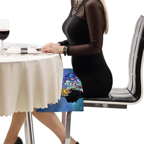 Miniatura 7 de Juego de 4 servilletas de tela de 20 x 20 pulgadas, servilletas de tela para mujer afroamericana, lavables, reutilizables, para cocina, decoración