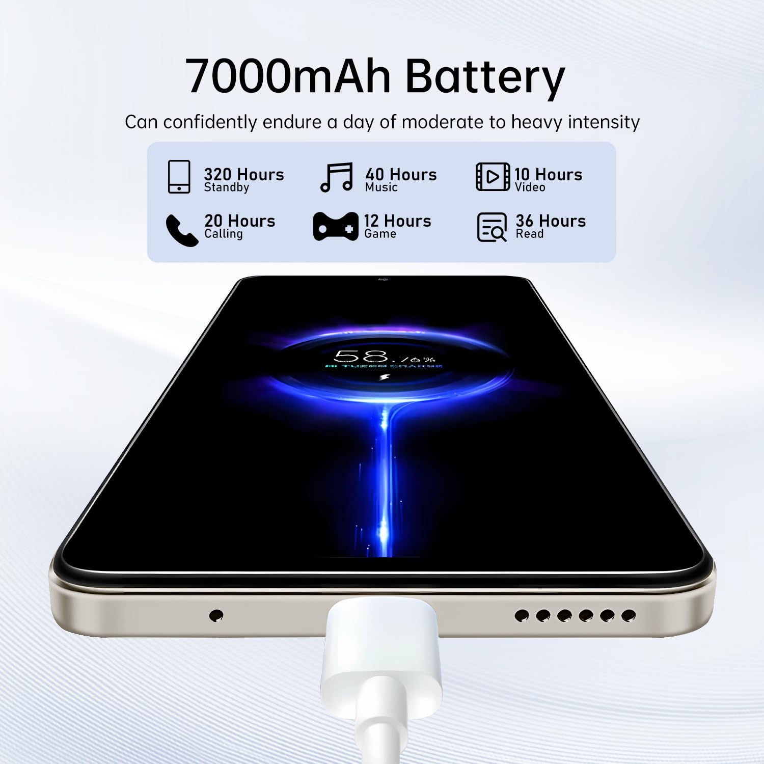 16PM Unlocked Phone,6.99" HD Screen The Phone,8+256GB with 128GB Memory Card Cell Phone, Android 13.0,108MP & 68 Camera,Photo Shortcut button/5G/Face ID/Fingerprint Lock (Gray) — view 5