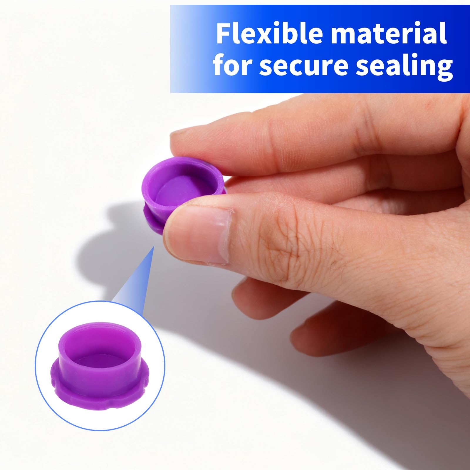 12pz Tappi Protettivi per Fiale in Vetro da 3ml, a Prova di Perdite Resistenti alla Polvere Silicone Tappi per Fiale for la Conservazione Degli Oli Essenziali e l'uso in Laboratorio