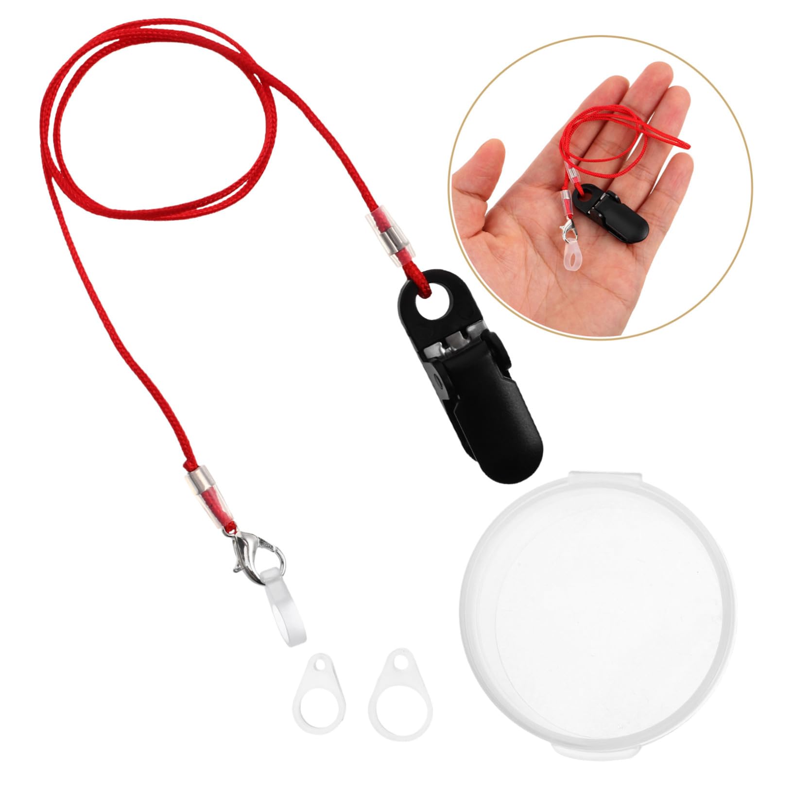 5 Stück Teiliges Hörgeräte-sicherheitsband mit Verstellbarem Clip Anti-verlust Halteband für Hörverstärker Stabiler und Bequemer Schutz für Senioren Einfach Anzubringen Tragen