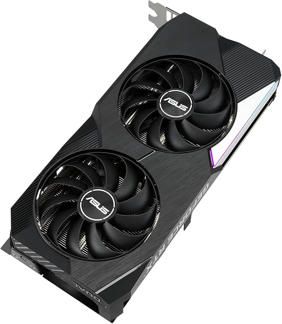 ASUS Dual NVIDIA GeForce RTX 3060 Ti V2 OC Edition Gaming Graphics Card (PCIe 4.0, 8GB GDDR6 Memory, LHR, HDMI 2.1, DisplayPort 1.4a, Axial-tech Fan Design, Dual BIOS, Protective Backplate)