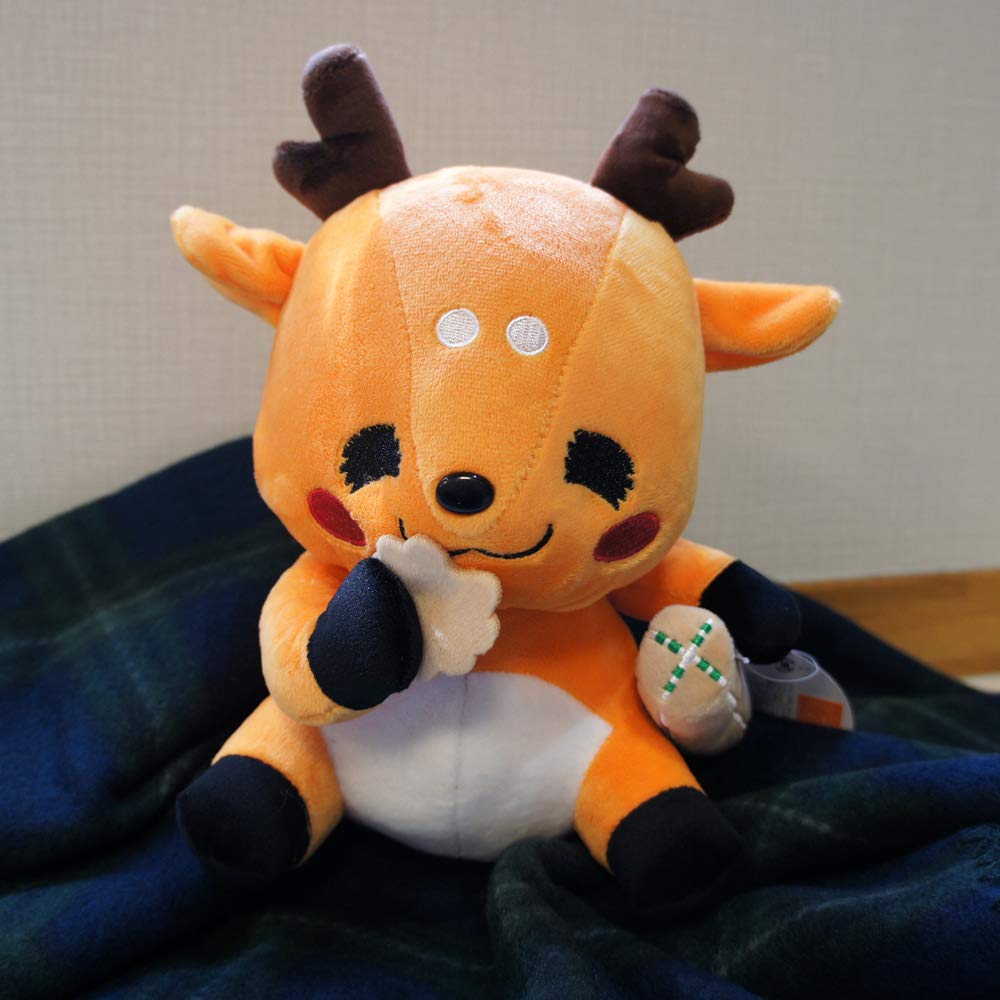 Amazon.co.jp: せんべいを食べる しかまろくん ぬいぐるみ 24cm : おもちゃ