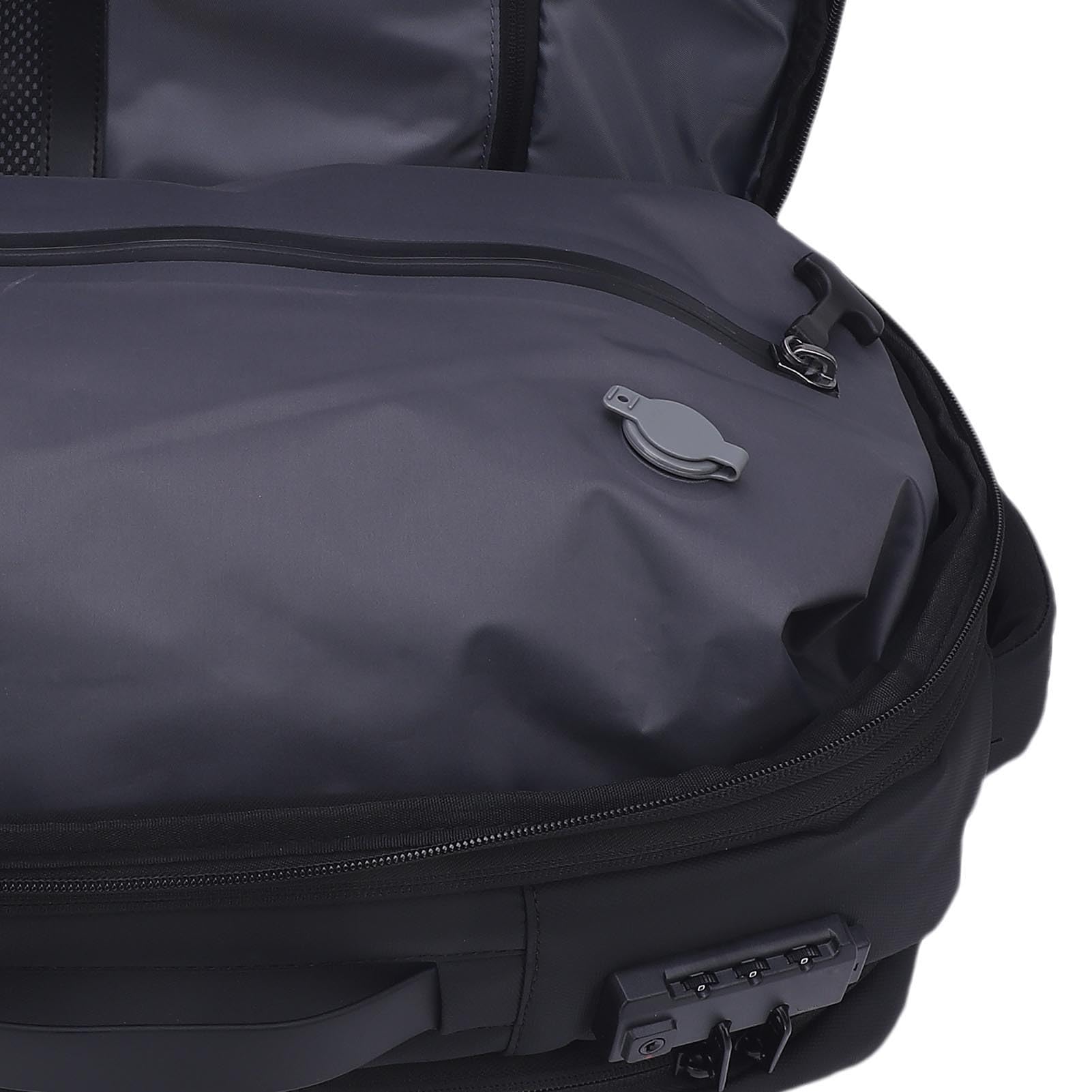 Vakuum-Rucksack, Erweiterbar, Wasserdicht, Oxford-Stoff, Luftrucksack, TSA-Schloss | Kompressionsbeutel, Großer Rucksack für Reisen, Schwarz