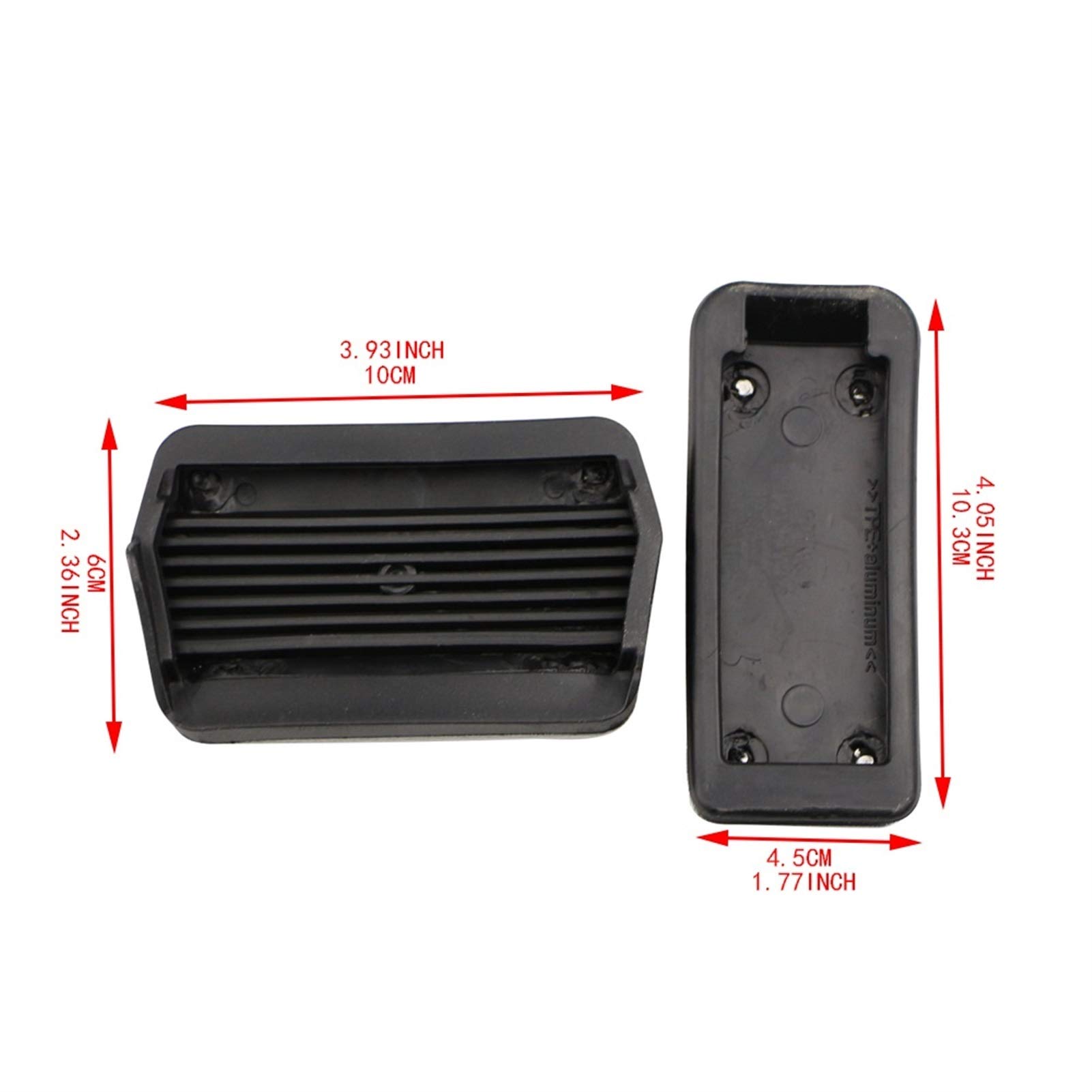 Pedali Auto,Pedaliera Auto Coperture Uso adatto per Pedali Automobilistici Inox Uso adatto per Ford Focus 2 3 4 MK2 MK3 MK4 KUGA ESCAUS RS ST 2005-2020 Frizione Gas Brake Pedal Set Pads(AT With Rest)