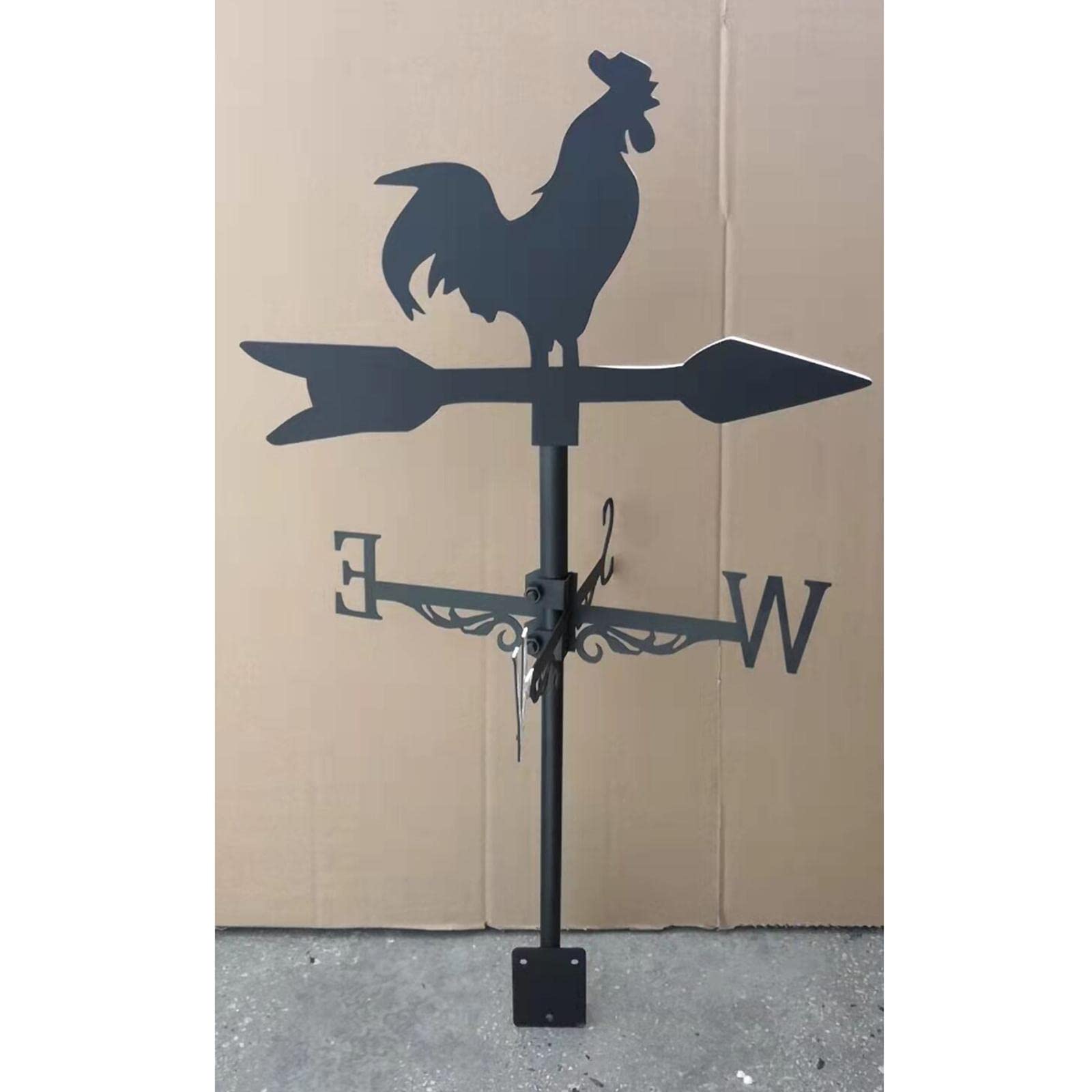 CALANDIS Rooster Weathervane Weather Vane Metal Vintage Style for Yard Garage Barn 3 Style