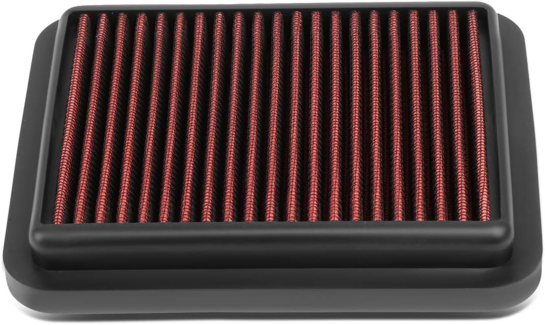 DNA Motoring AFPN-008-RD Clean Air Washable Drop In Panel Air Filter Enhance Engine Performance Power & Acceleration Improve [Compatible with 08-15 Honda Accord Crosstour 2.4L]