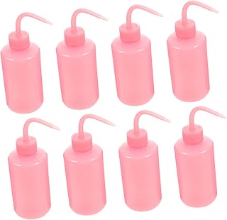 8pcs Eyelash Cleaning Bottles Wash Bottles with Narrow Tip for Precise Cleaning Durable Material for Eyelash Extensions and Makeup Application
