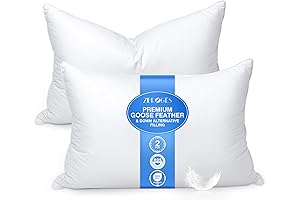 Plush Goose Feather Pillows: Luxurious Comfort for a Restful Night's Sleep