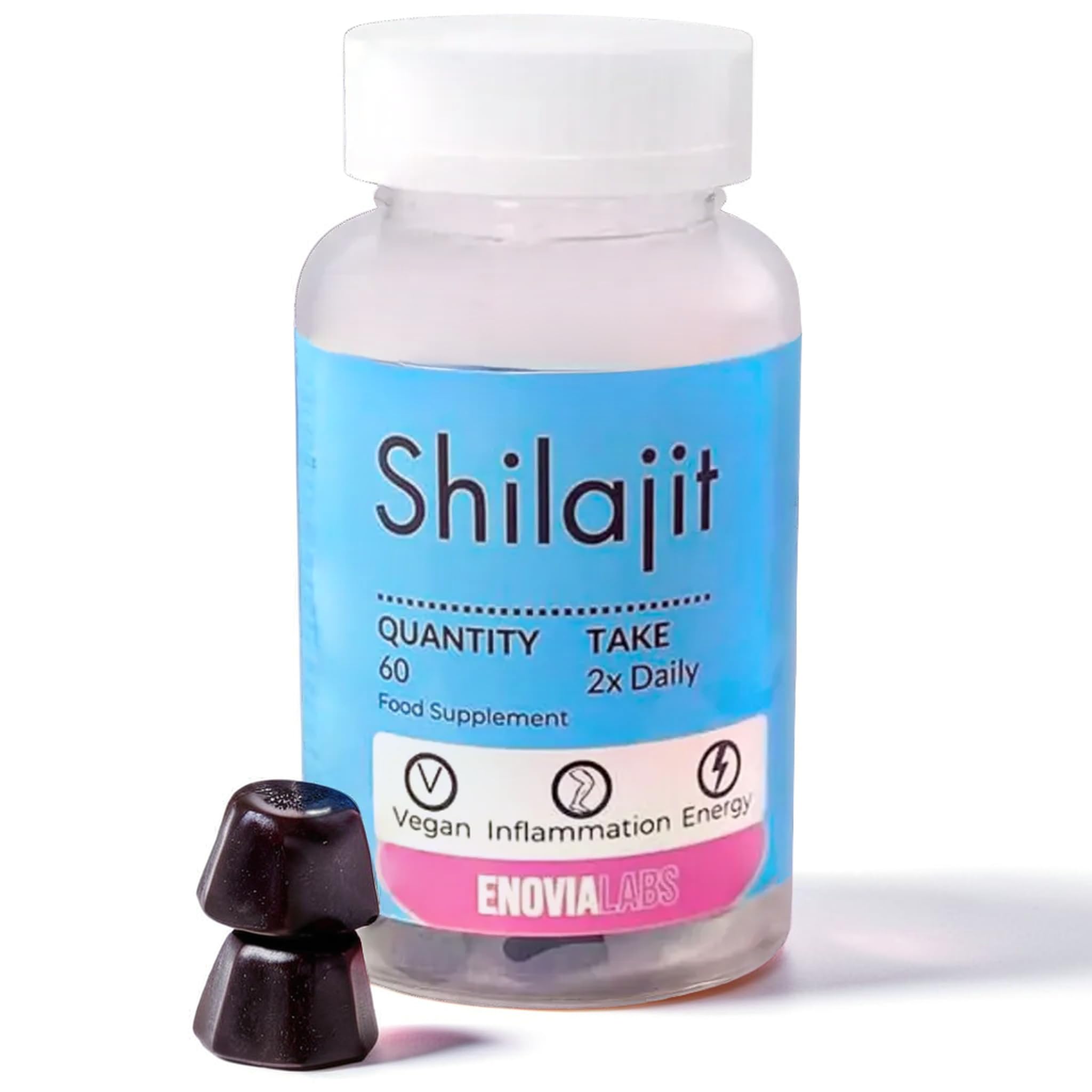Shilajit Gummies - 60 Count | All-Natural Energy Boosting Gummy | 85+ Essential Minerals | Rich in Fulvic Acid | High Potency Shilajit Gummies for Men | Vegan, Non-GMO | Pure Himalayan Shilajit
