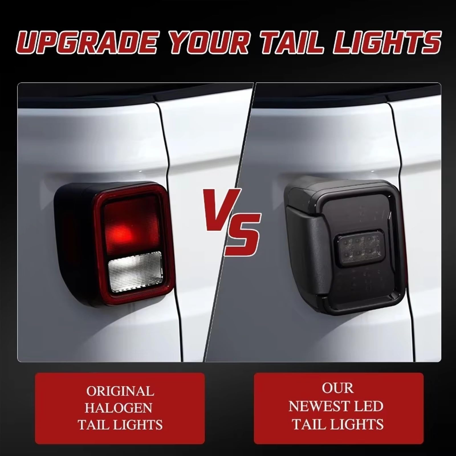 Fanalino Posteriore Per Jeep Per Gladiator JT 2020-2022 Fanale Posteriore LED Luce Di Retromarcia Posteriore Luce Stop Luce Di Direzione Luce Marcia Diurna Lente Fumé Fari Posteriori Auto(EU Version)