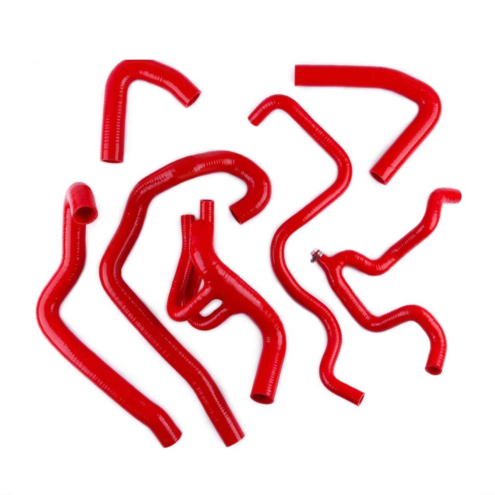 Kit manguera radiador Compatible Con Peugeot Para 106 Para GTI Para VTS 1996 1997 1998 1999 2000 2001 Manguera De Radiador De Coche(Rojo)