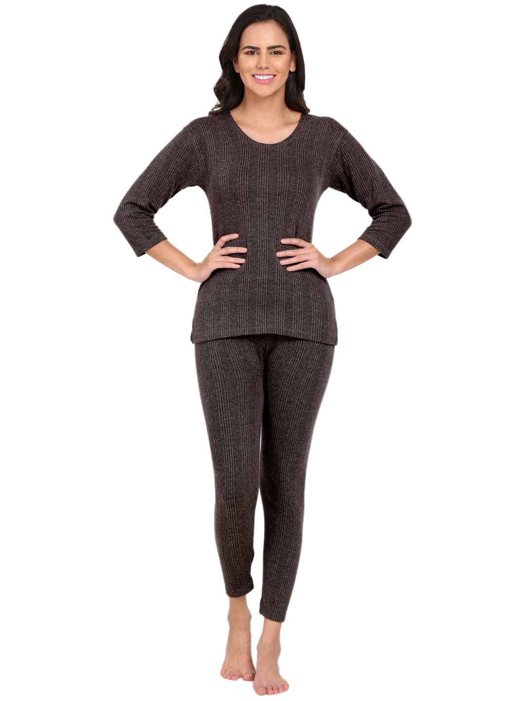 Women Thermal Set for Winter Top & Bottom Wear