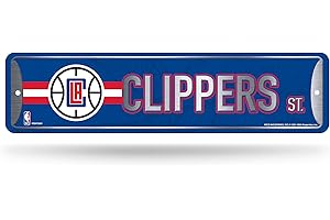 Los Angeles Lakers Clippers NBA Metal Street Sign 4 x 15" Lakers Clippers Home Décor