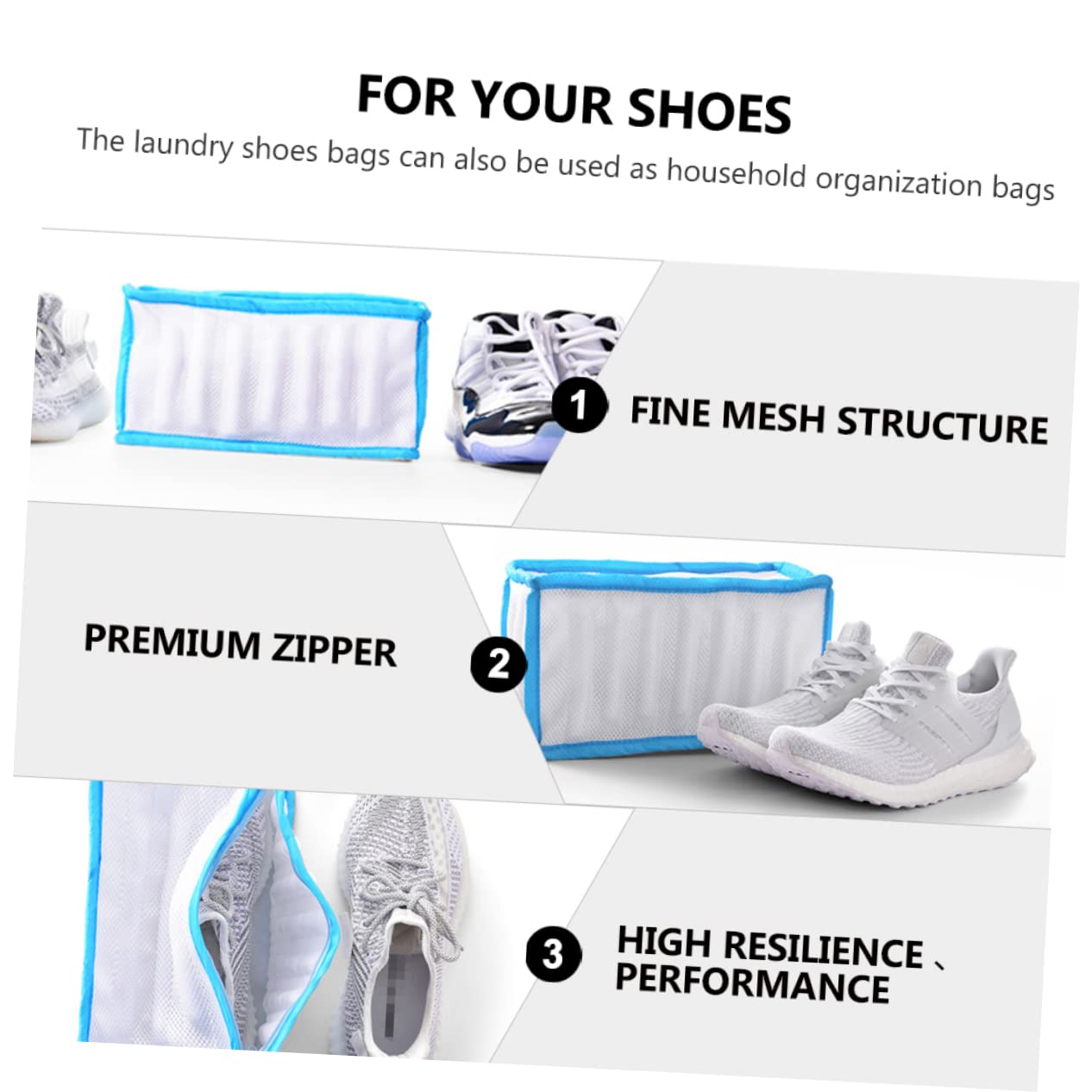 TOPBATHY 4stücke Waschbeutel Für Schuhe Robuster Wiederverwendbarer Wäschesack Netzmaterial Für Maschinenwäsche Von Sneakern Und Sportschuhen Großer Für Verschiedene Für Zuhause Und