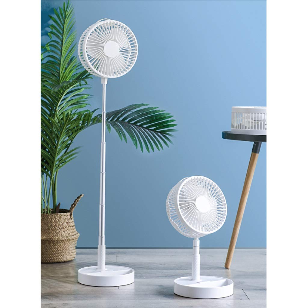 XJBTBA DHF Ventilatore Portatile, Ventilatore USB, Ventilatore Manuale, Piccolo Ventilatore Atterraggio Domestico Retrattile Pieghevole Ricarica Piccolo Ventilatore Elettrico Gale Mini Portatile
