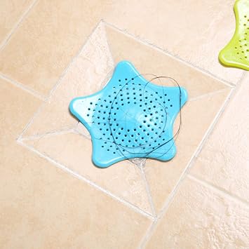 Best Li 6 Pack Silicone Drain Strainer, Drain Protector with Strong Suction Cups, Blue, Green, Pink, Modern, Molded/Cast