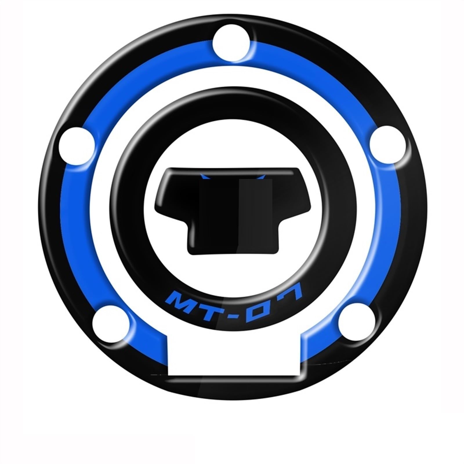 Motorcycle Fuel Tank Cap Sticker for Yamaha MT MT-07 MT-09 MT07 MT09 FZ-07 FZ-09 Decorative Protector Carbon-Look(Color5)