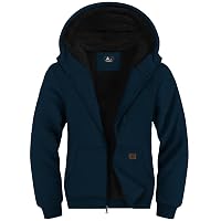 LLdress Giacca con Cappuccio da Uomo Felpa con Cappuccio con Cerniera Fodera Calda